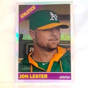 2015 Topps Heritage Jon Lester card # 458 ***532/566 RARE!!!